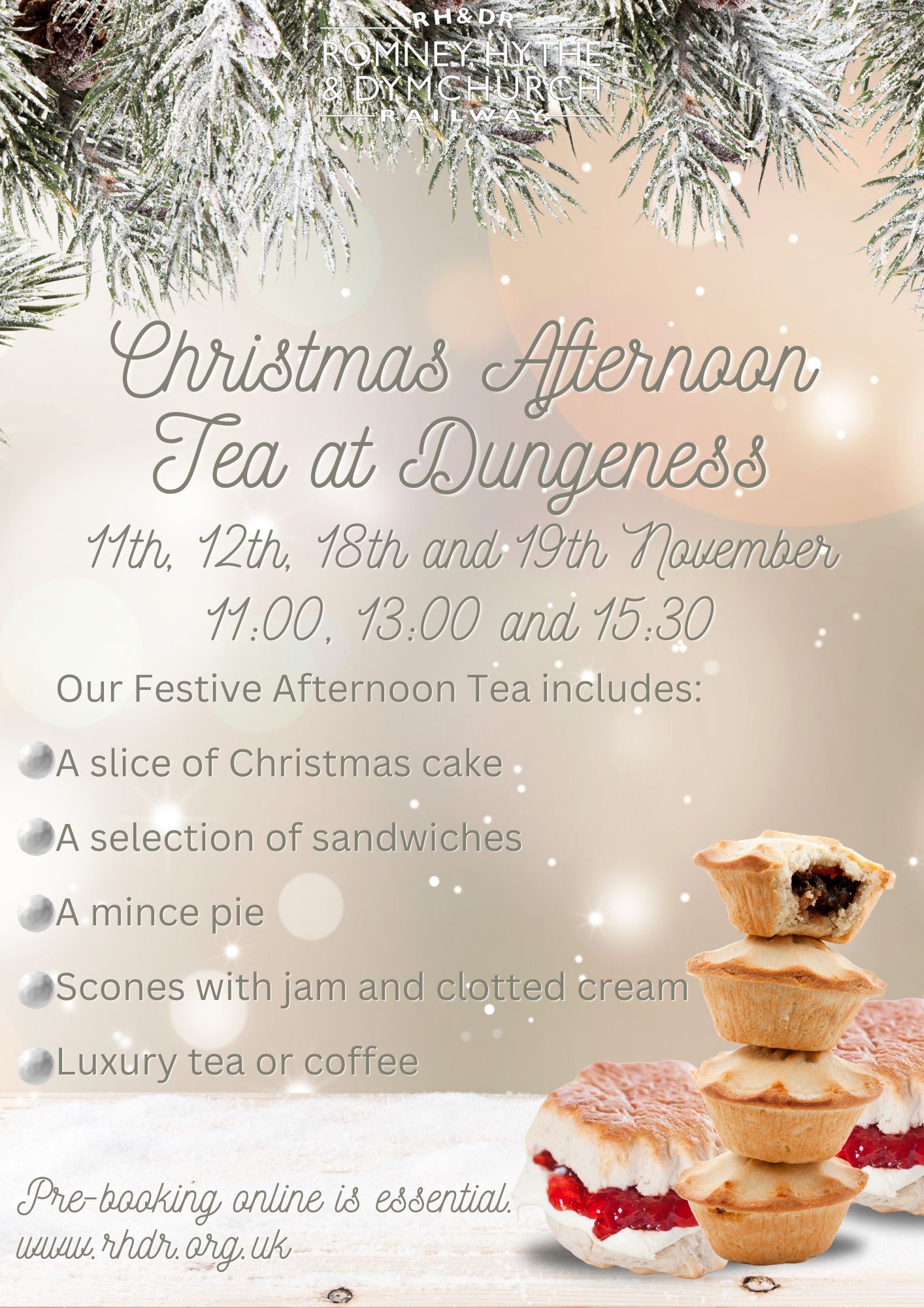 Christmas Afternoon Tea at Dungeness